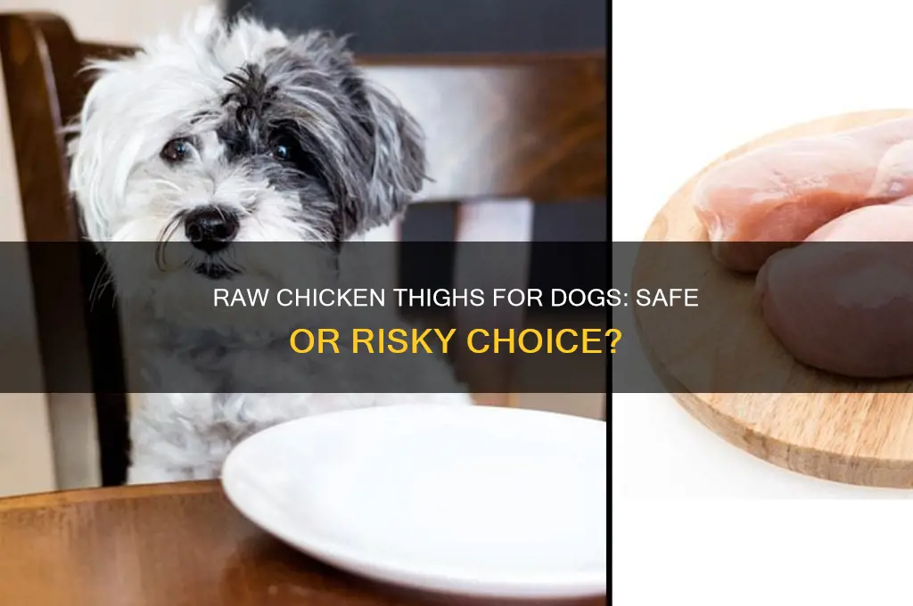 is it okay to feed my dogs raw chicken thighs