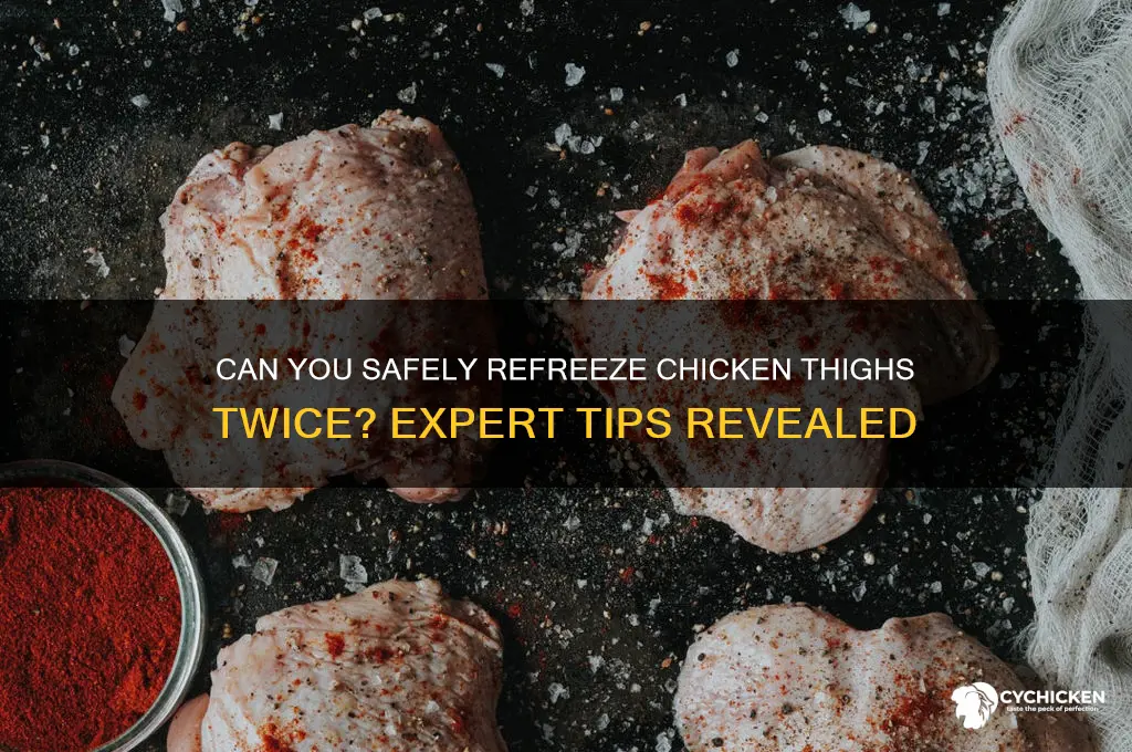 is it okay to freeze chicken thighs twice