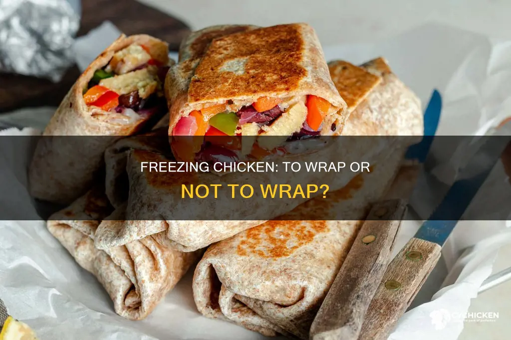 is it okay to freeze chicken without wrapping it
