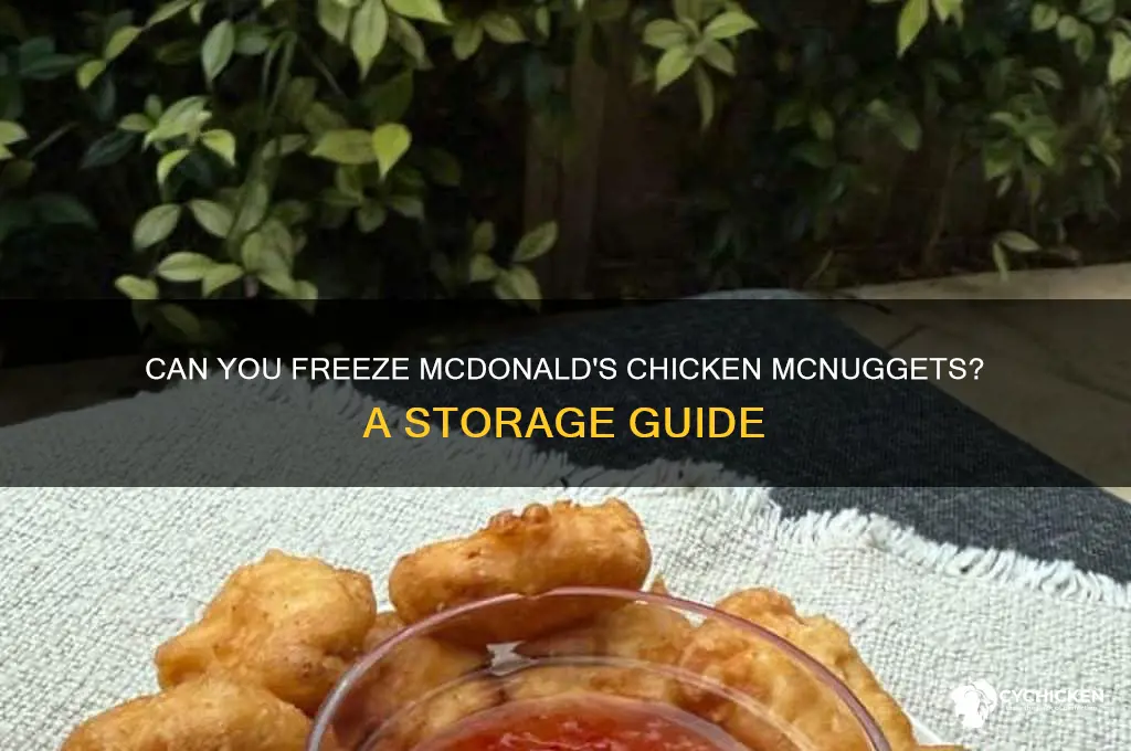 is it okay to freeze mac chicken nuggets
