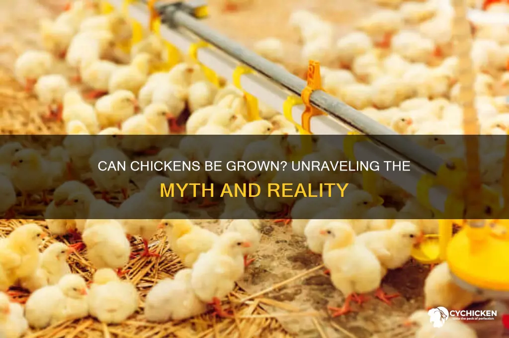 is it possible to grow a chicken