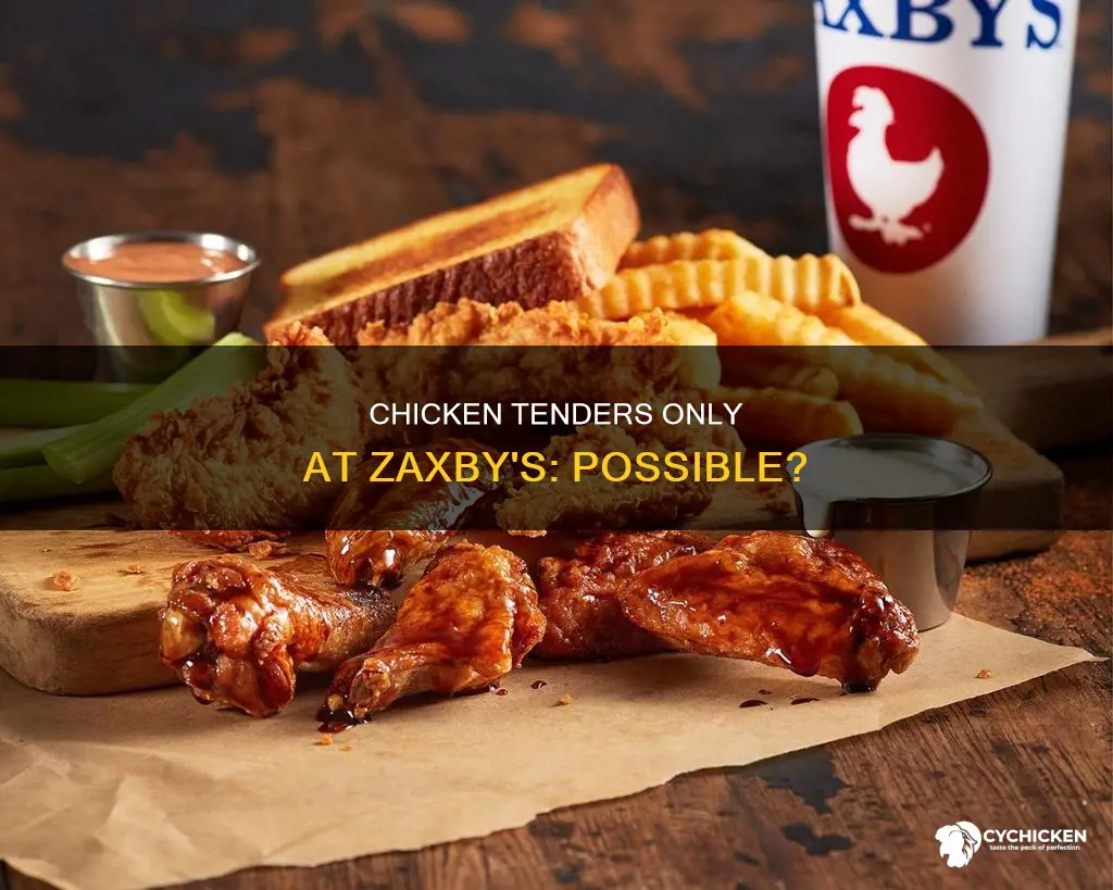 is it possible to just order chicken tenders at zaxby