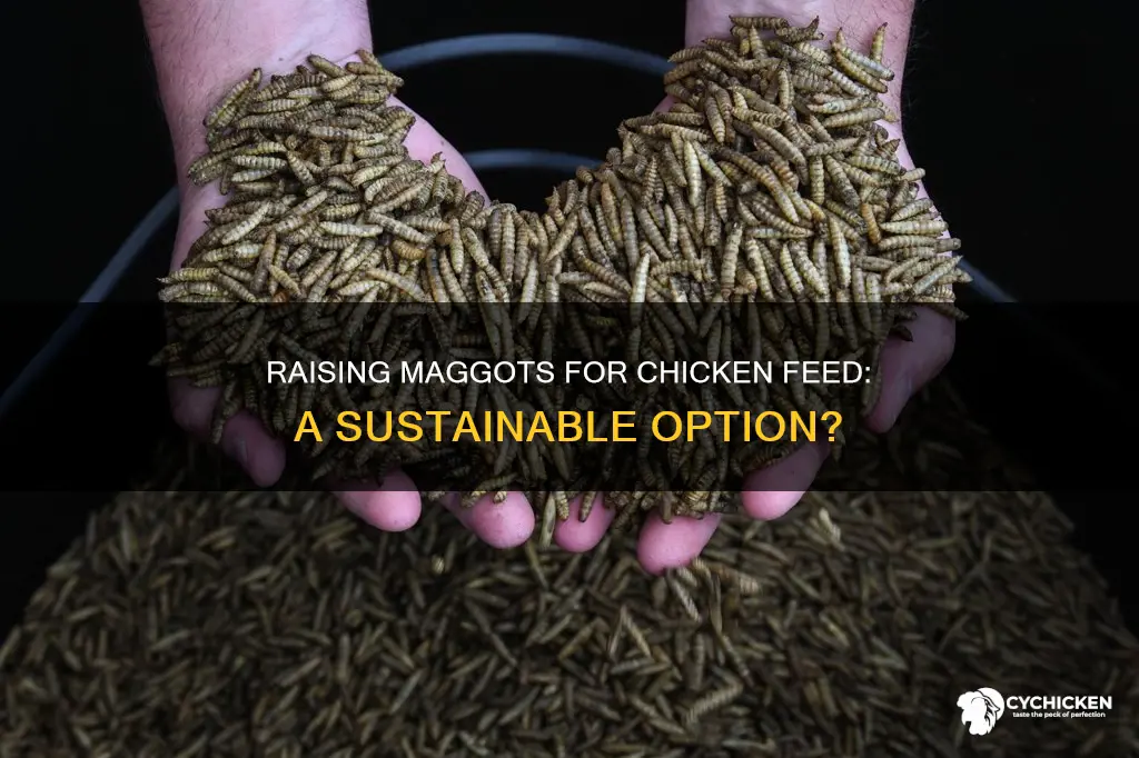 is it possible to raise maggots for chicken foid