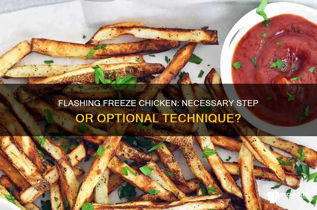 is it required to flash freeze chicken