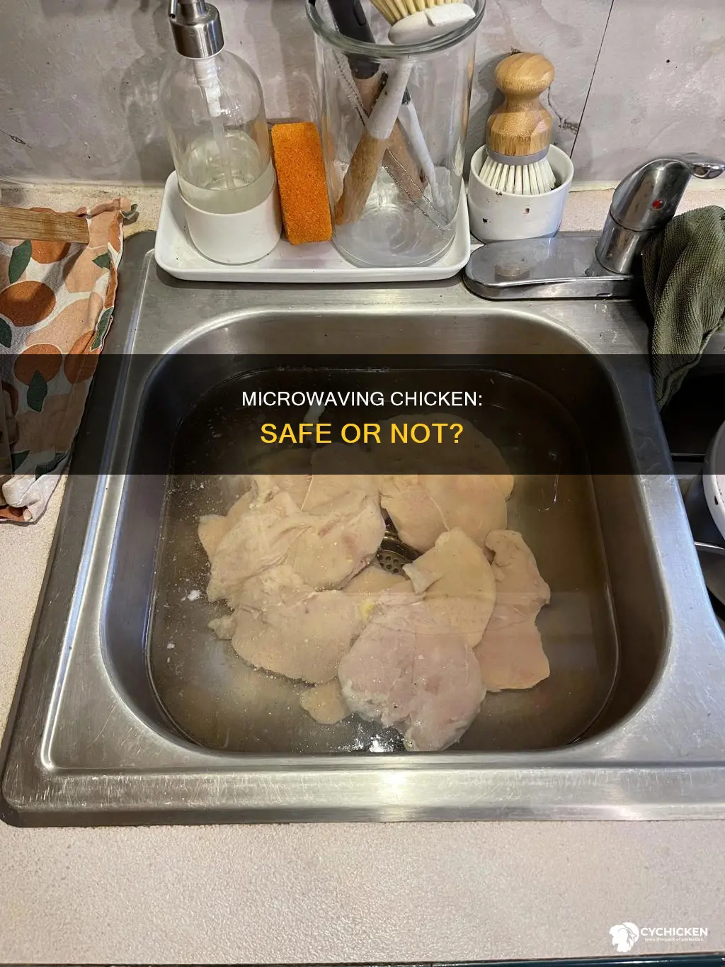 is it safe to defrost chicken fillets in the microwave
