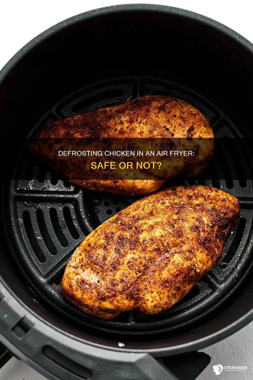 is it safe to defrost chicken in air fryer