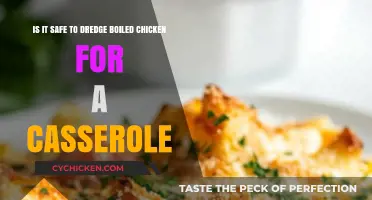 Chicken Casserole: Safe to Use Dredged Boiled Chicken?