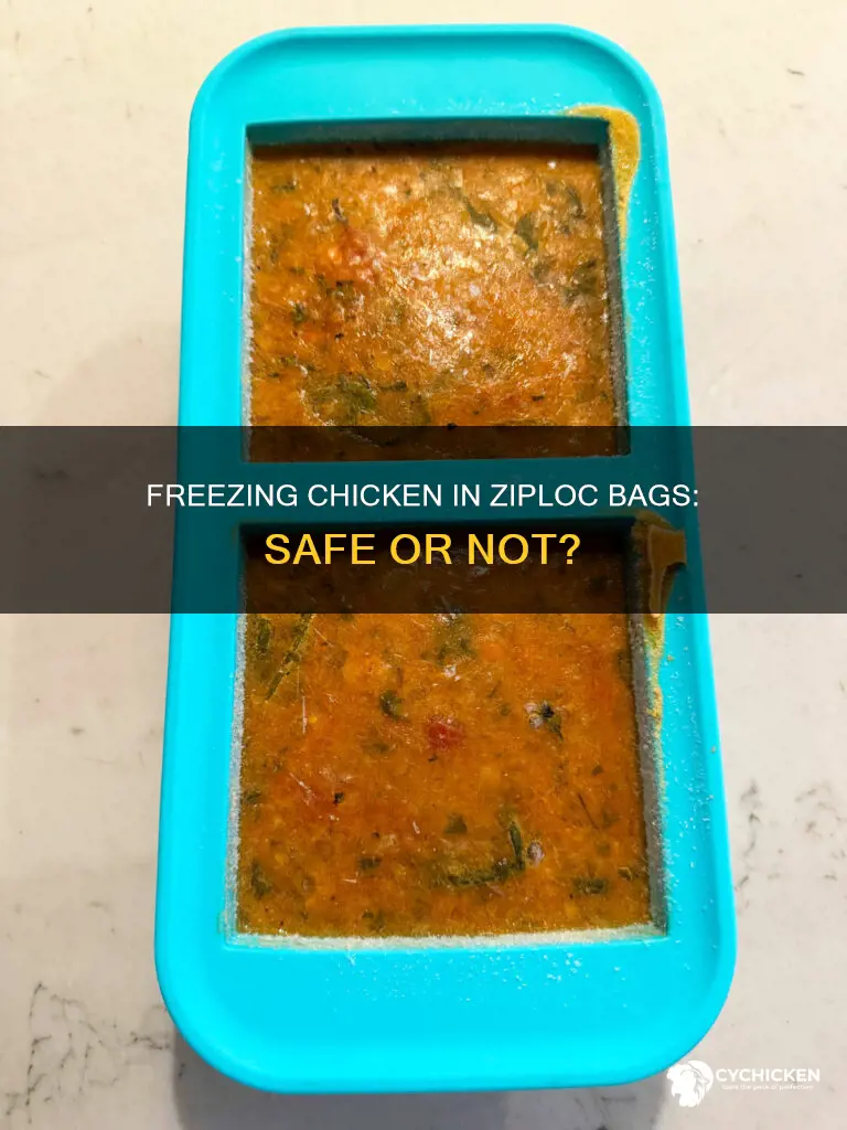 is it safe to freeze chicken in ziploc bags