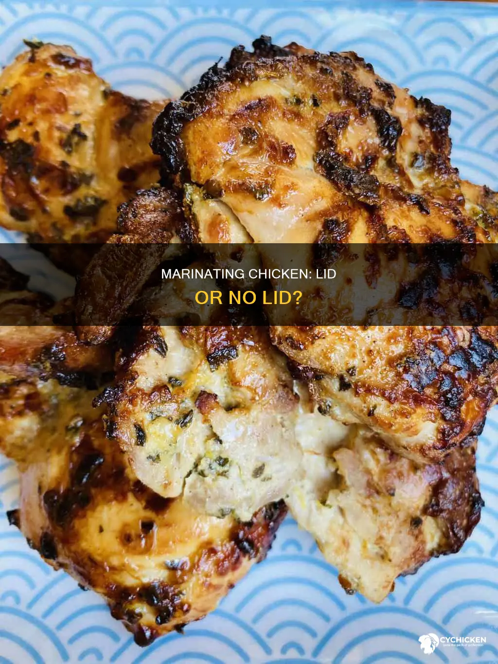 is it safe to mardinade chicken without a lid
