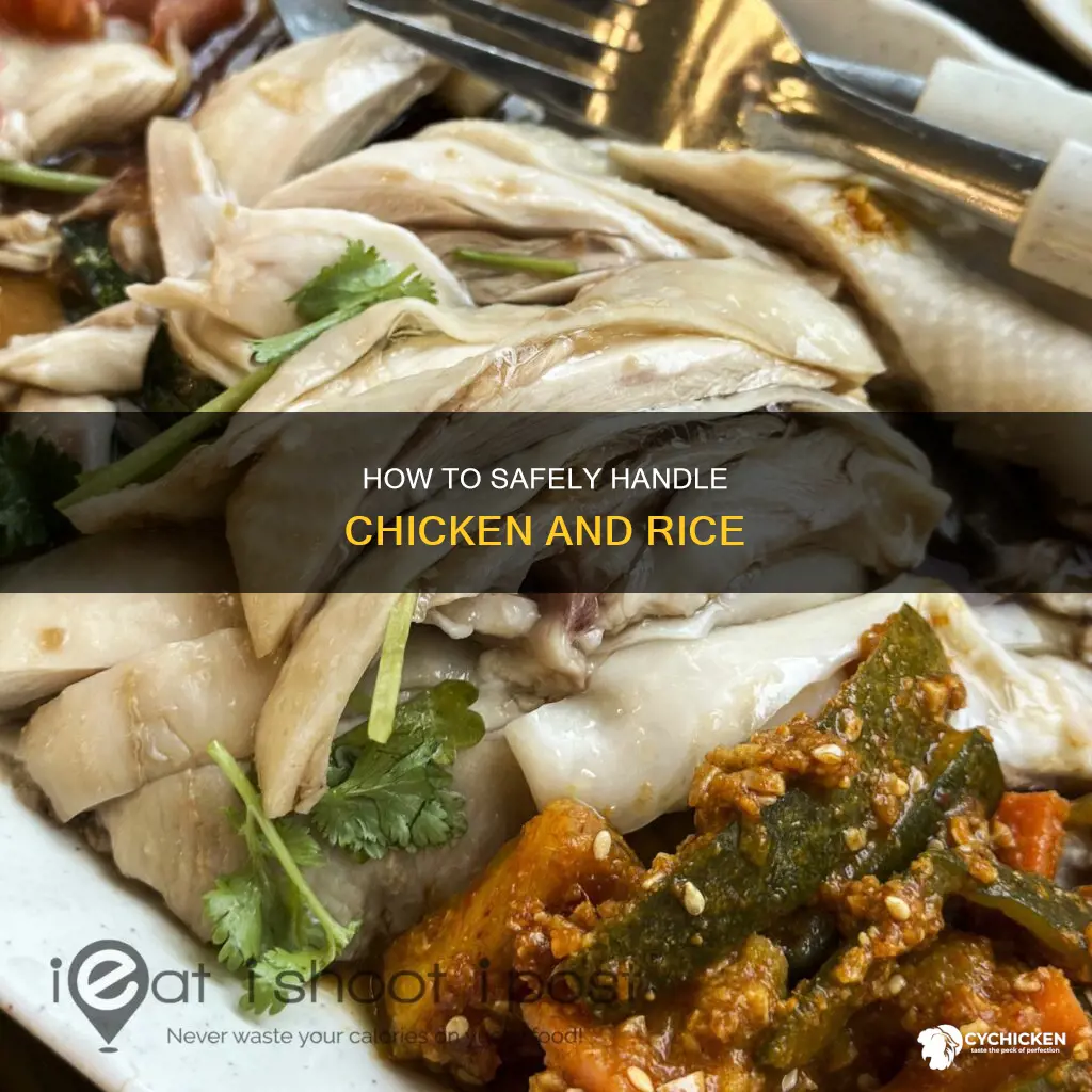 is it safe to move rice from uncooked chicken