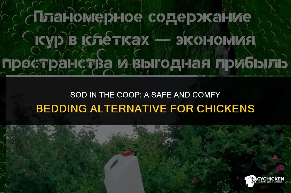 is it safe to put sod in my chicken coop