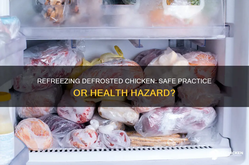 is it safe to refreeze defrosted chicken