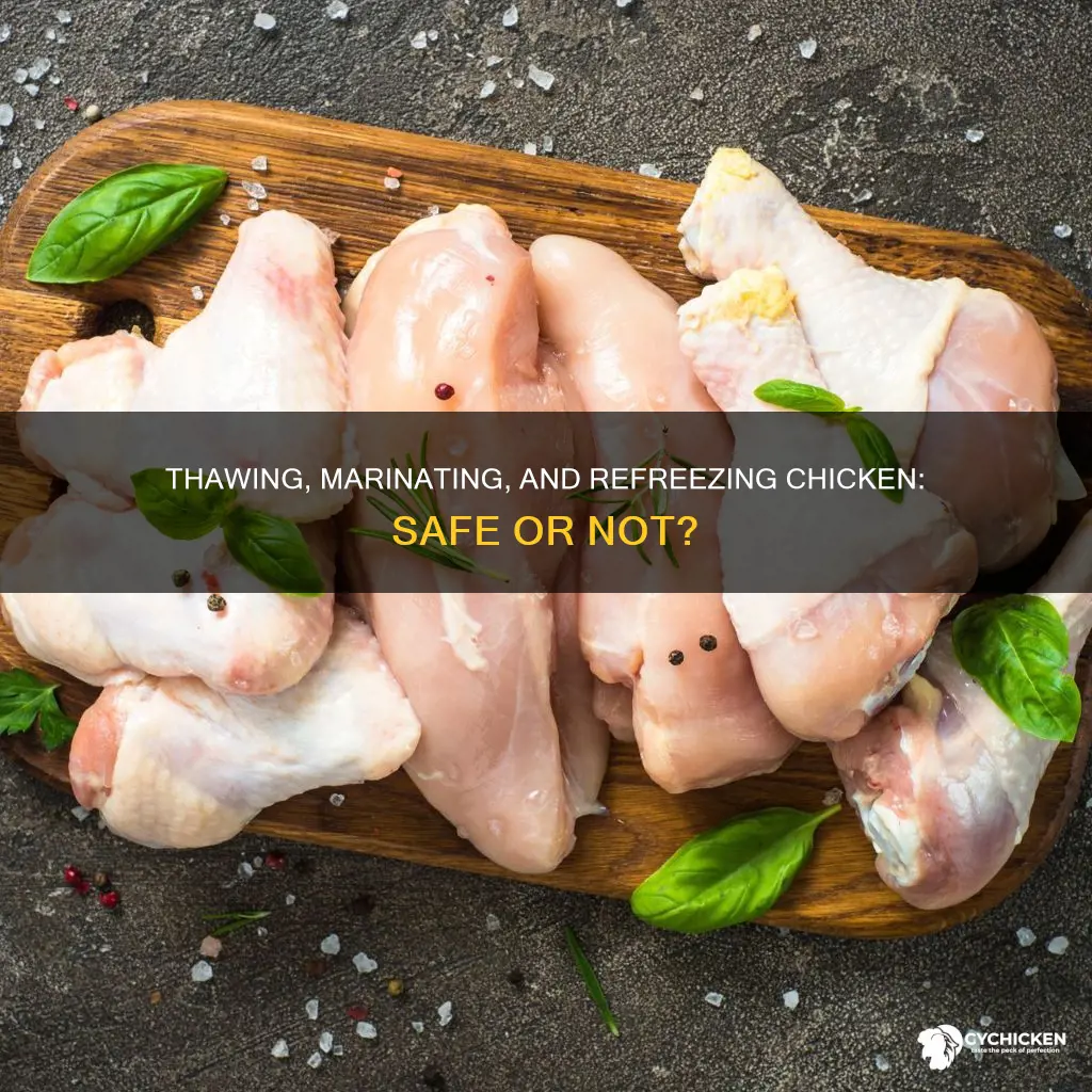 is it safe to thaw marinade and refreeze raw chicken