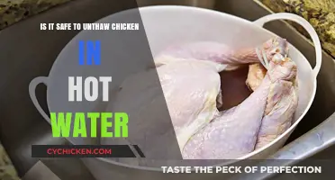 Don't Risk It: Never Thaw Chicken Using Hot Water