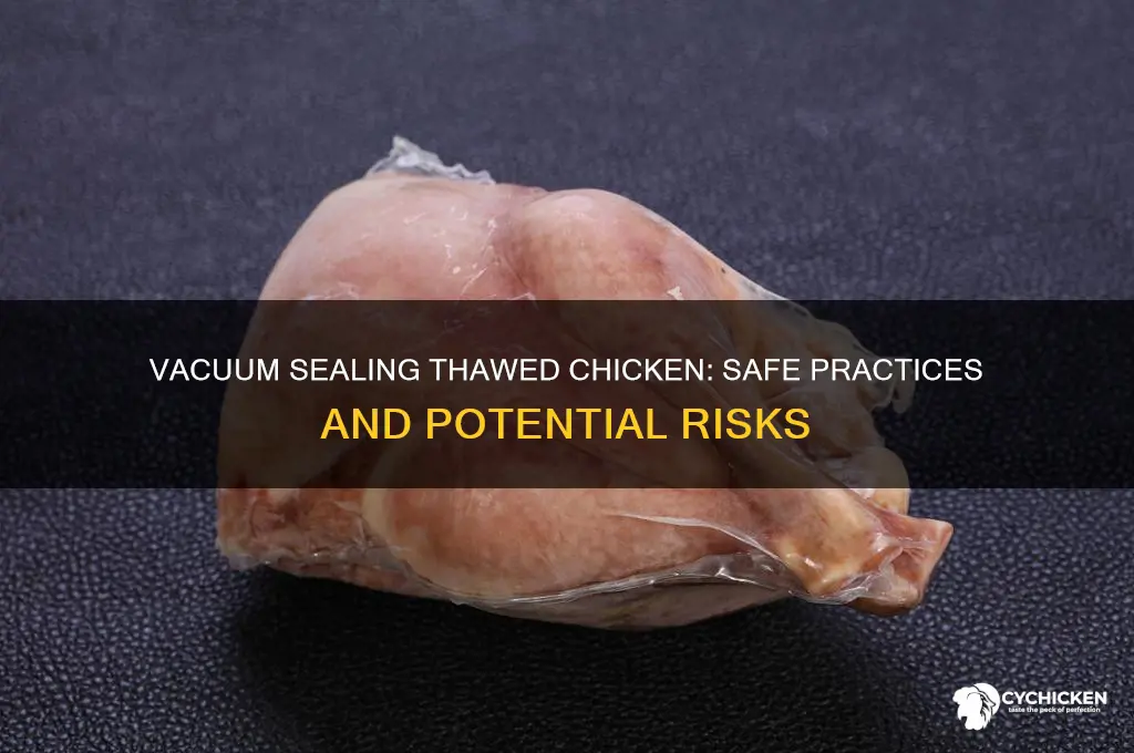 is it safe to vacuum seal thawed chicken