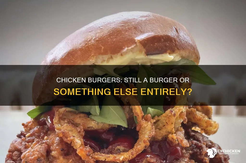 is it still a burger with chicken
