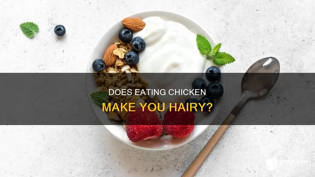 is it true that chicken grows hair on your body