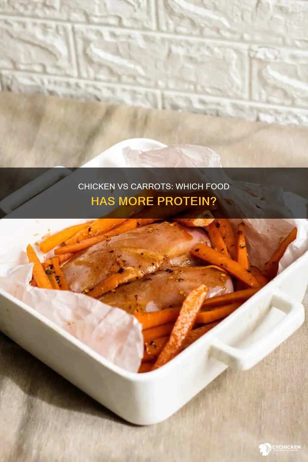 is it true that chicken has more protein carrots