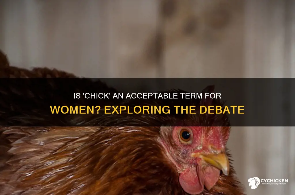 is it weird to call a girl chick