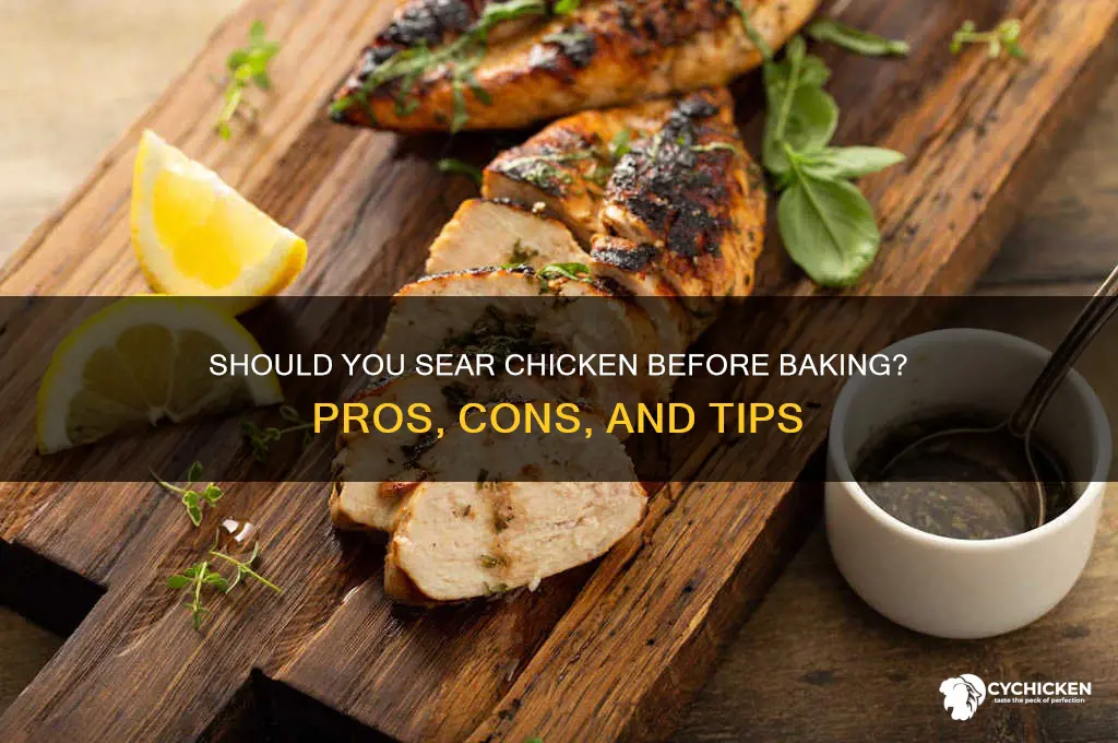 is it worth sear chicken before baking