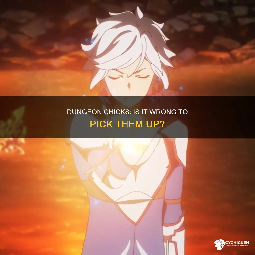 is it wrong to pick up dungeon chicks crunchyroll