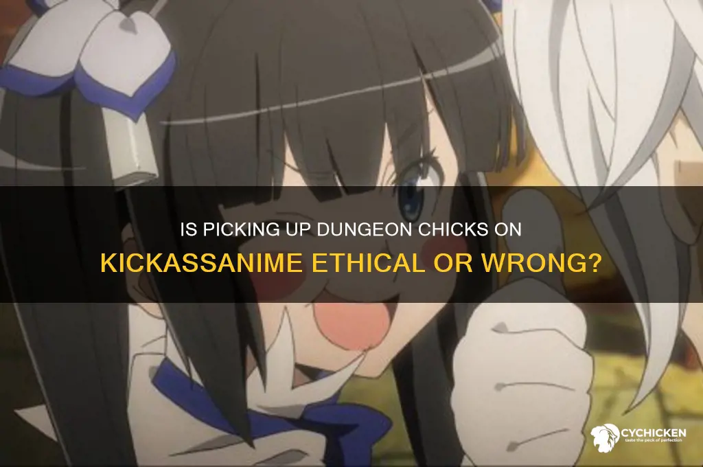 is it wrong to pickup dunegon chicks kickassanime