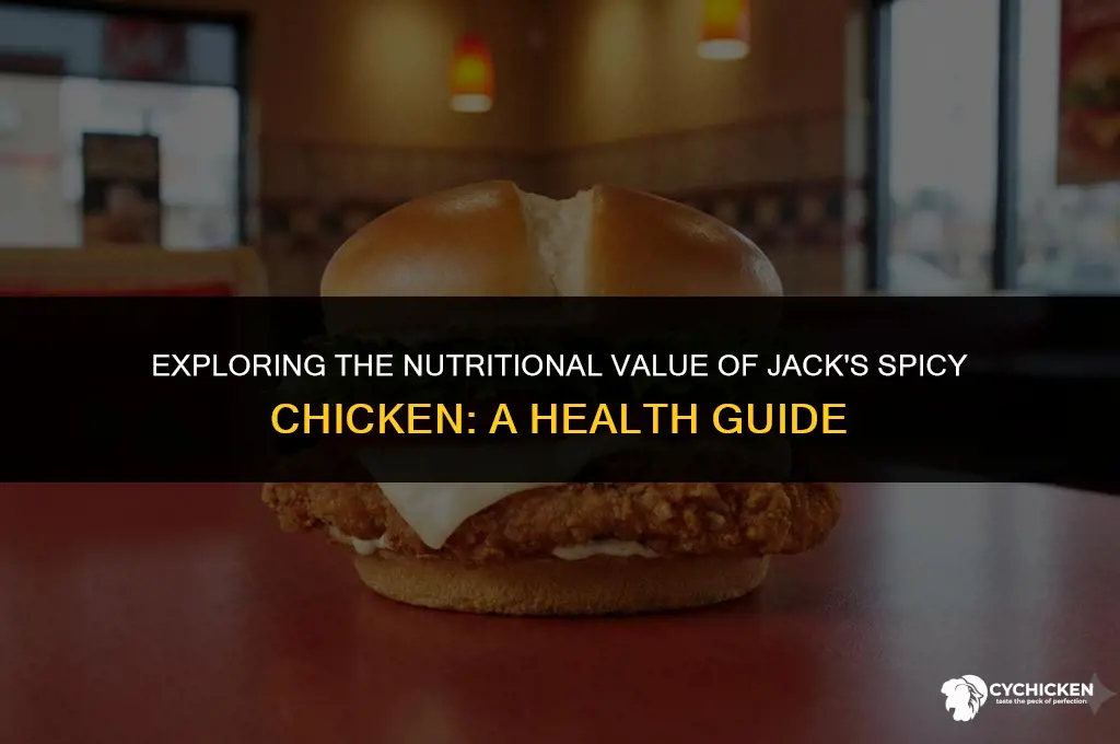 is jack spicy chicken healthy