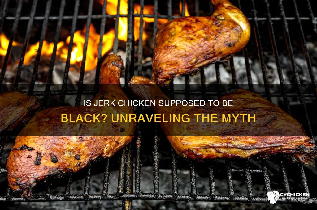 is jerk chicken supposed to be black