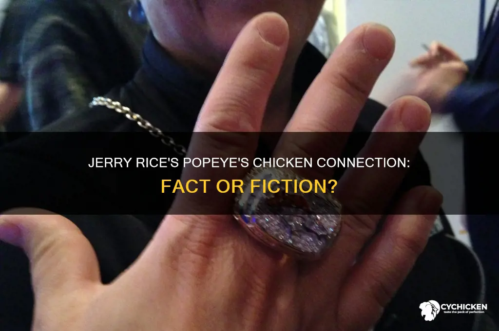 is jerry rice the popeye chicken his wife