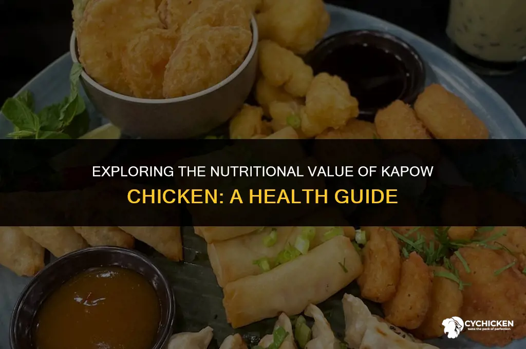 is kapow chicken healthy