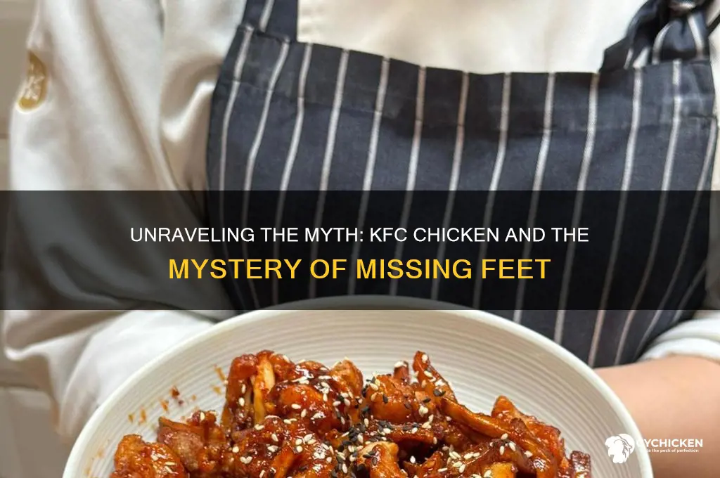 is kfc chicken born with no feet