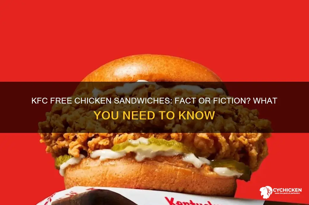 is kfc giving away free chicken sandwiches