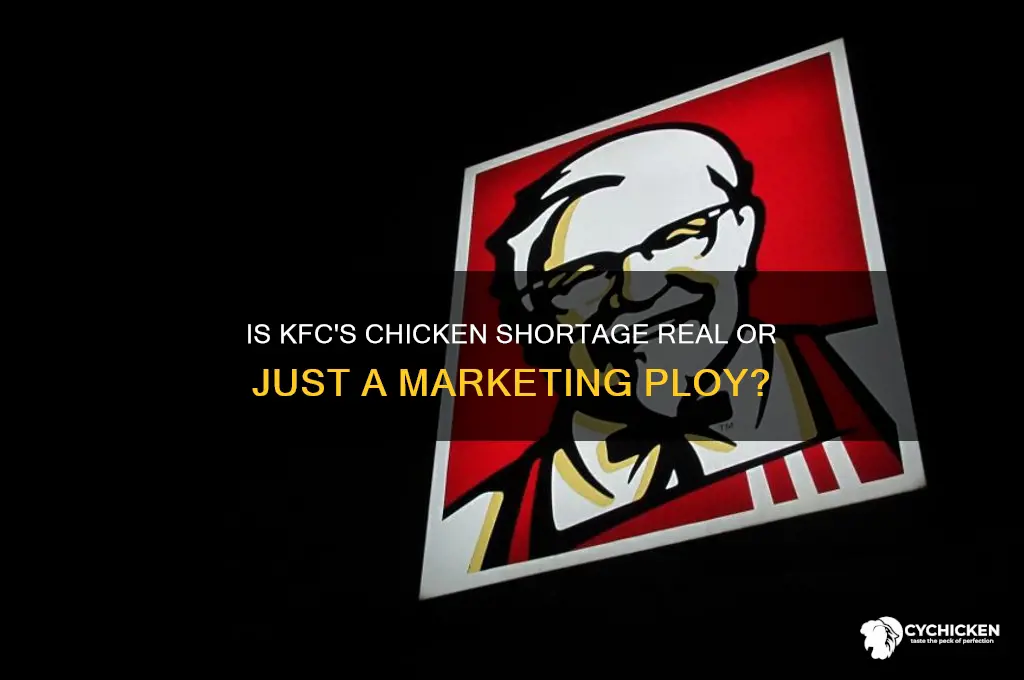 is kfc really running out of chicken