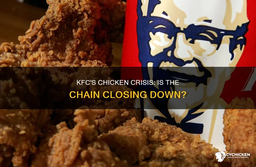 is kfc shutting down because of lack of chicken