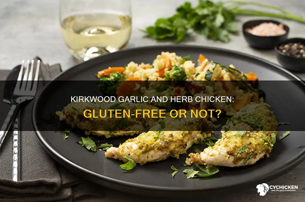 is kirkwood garlic and herb chicken gluten free