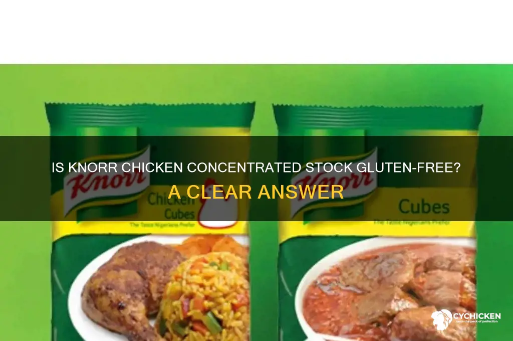 is knorr chicken concentrated stock gluten free