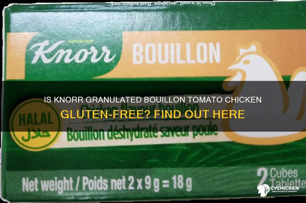 is knorr granulated bouillon tomato chicken gluten free