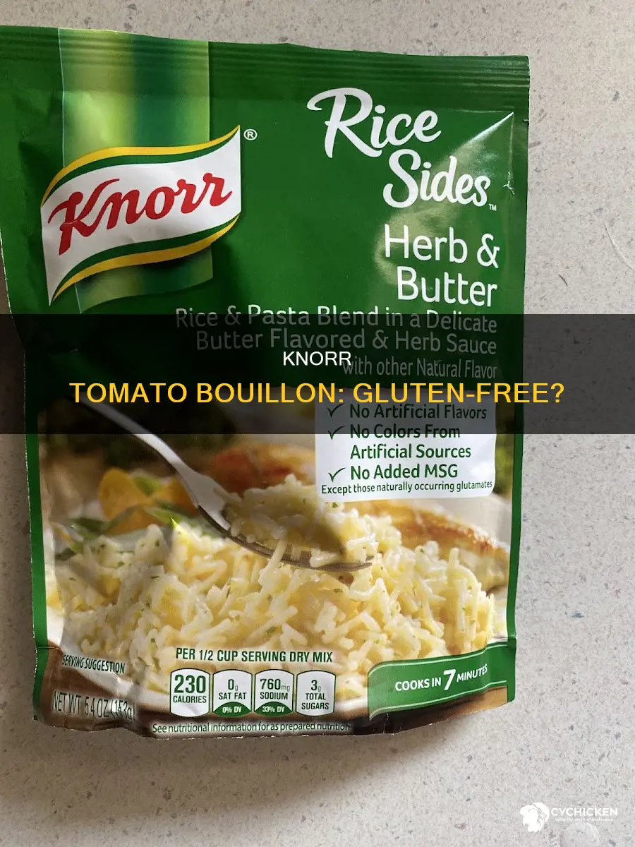 is knorr tomato bouillon with chicken flavor gluten free