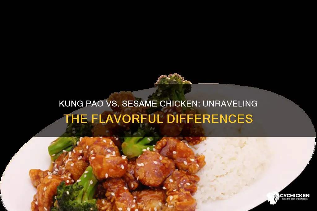 is kung pao chicken the same as sesame