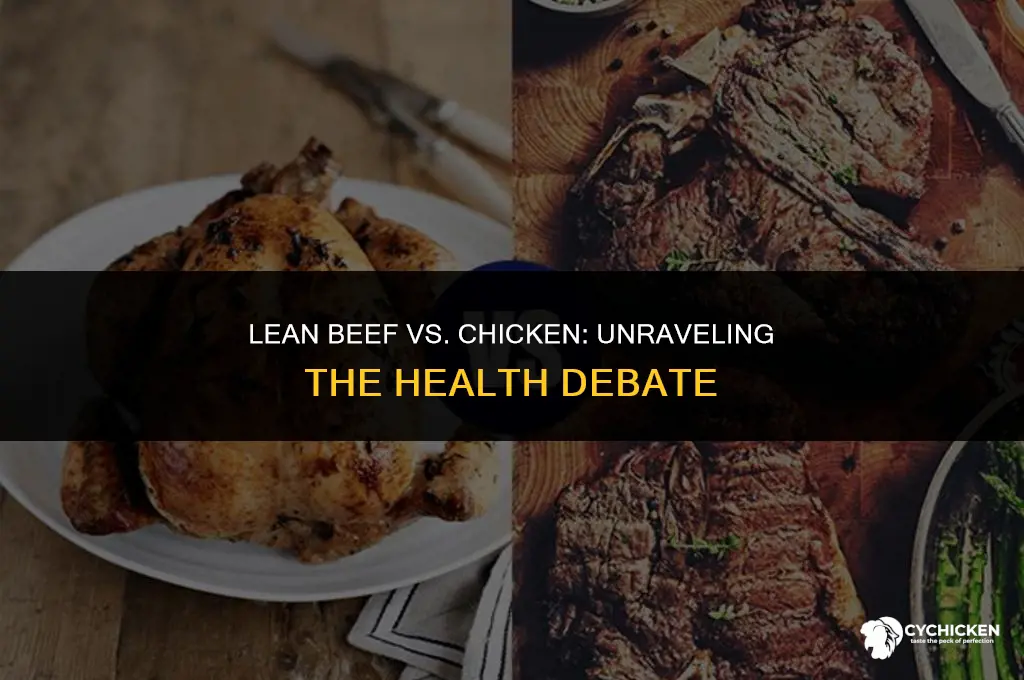 is lean beef as healthy as chicken