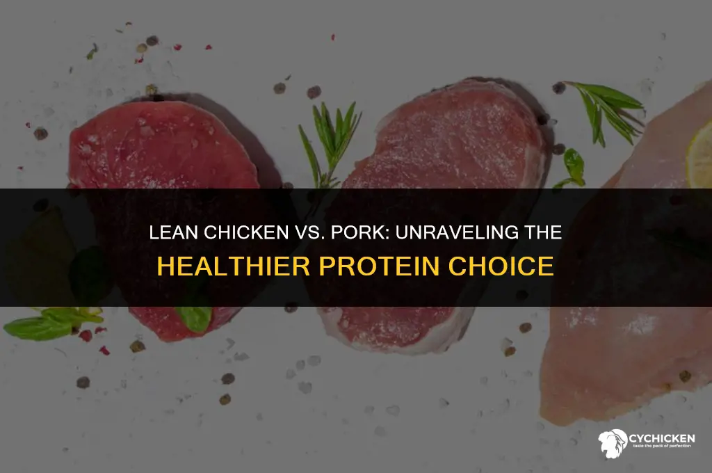 is lean chicken or pork healthier