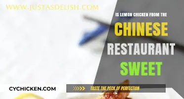 Is Lemon Chicken from Chinese Restaurants Sweet? A Flavor Analysis