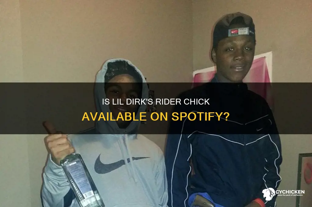 is lil dirk rider chick on spotify