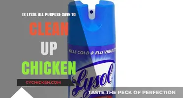 Lysol All-Purpose Cleaner: Safe for Raw Chicken Messes?