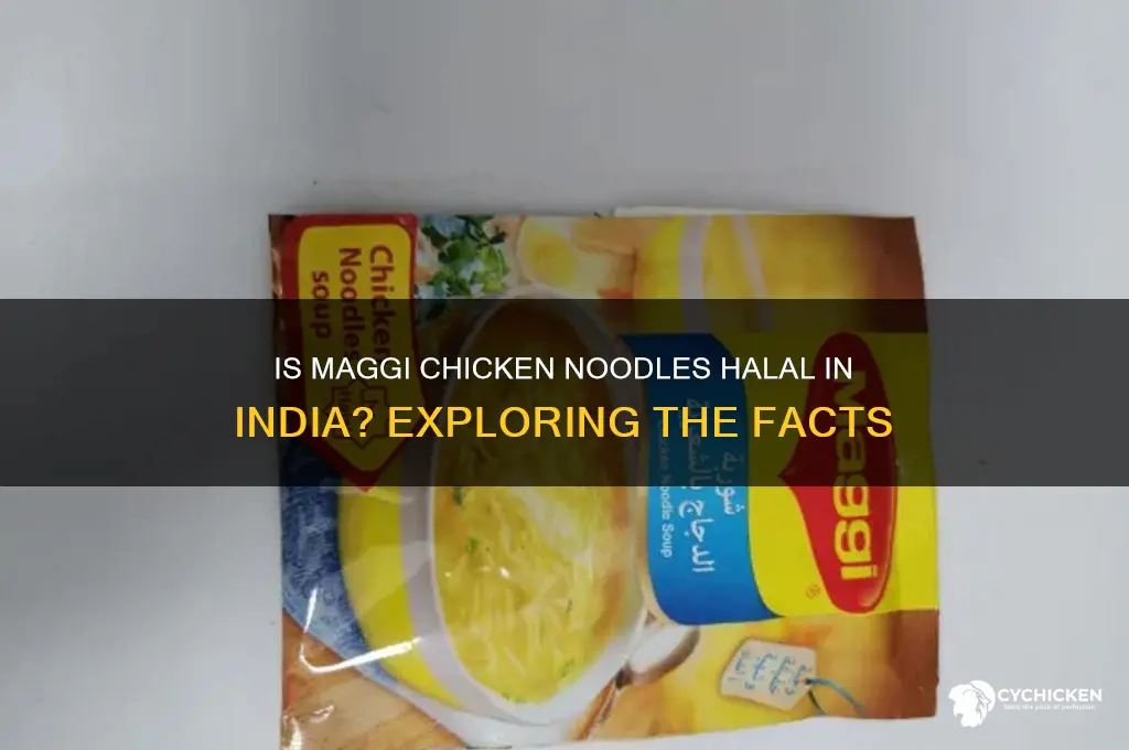 is maggi chicken noodles halal in india