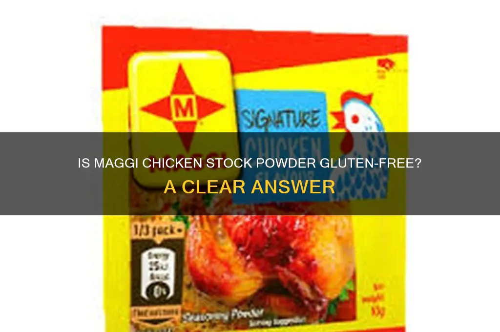 is maggi chicken stock powder gluten free