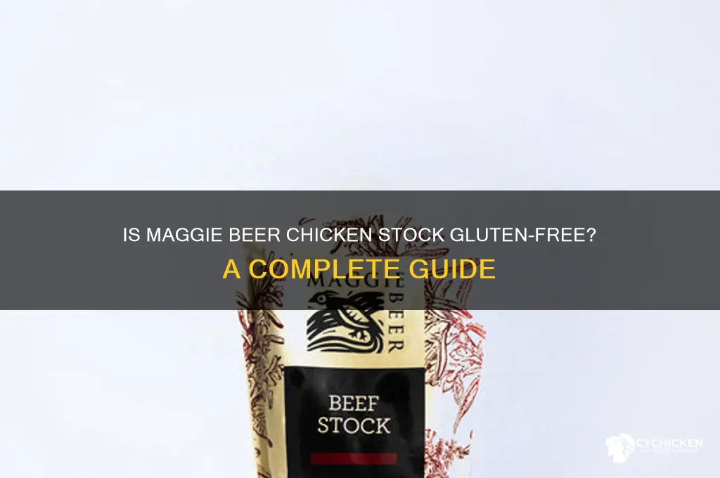 is maggie beer chicken stock gluten free