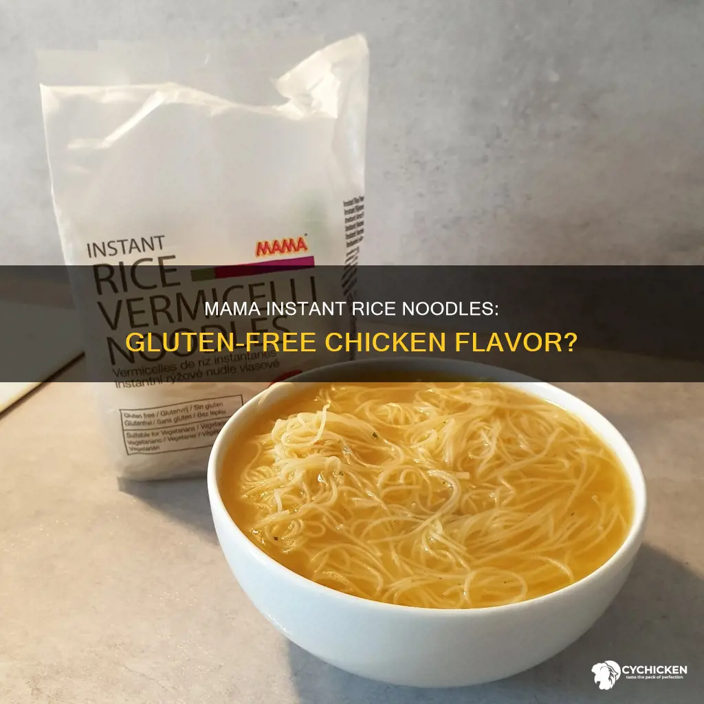 is mama instant rice noodles chicken flavor gluten free