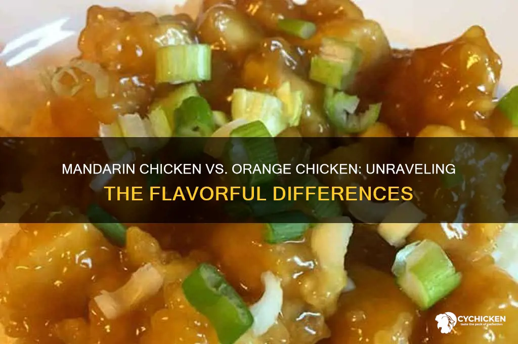 is mandarin chicken and orange cgix the same