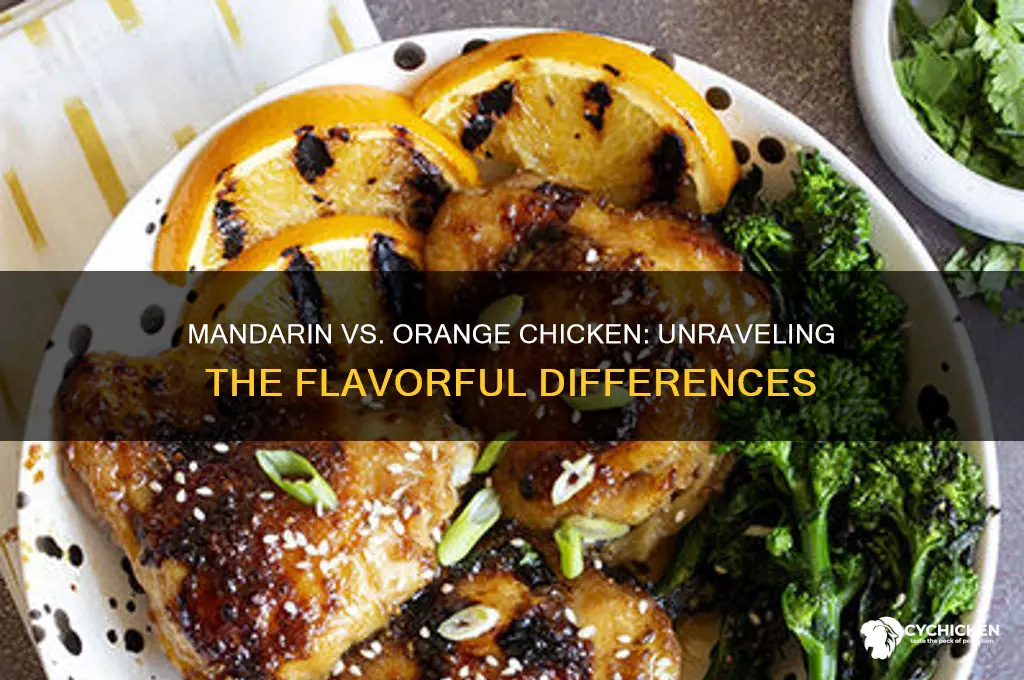 is mandarin chicken the same as orange chicken